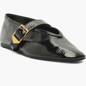 NEW Schutz Courtney Buckle Patent Flats